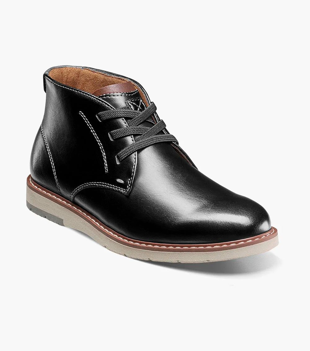Vibe Jr. Boys Elastic Lace Plain Toe Chukka Boot | Florsheim Kids