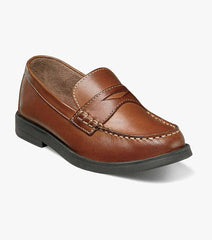 Croquet Jr. Boys Moc Toe Penny Loafer | Florsheim Kids