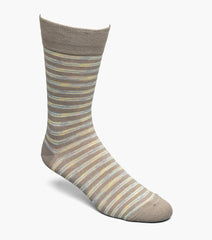 Heather Stripe Mens Crew Dress Socks | Florsheim Accessories