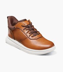 Fleet Jr. Boys Perf  Toe Elastic Lace Sneaker | Florsheim Kids
