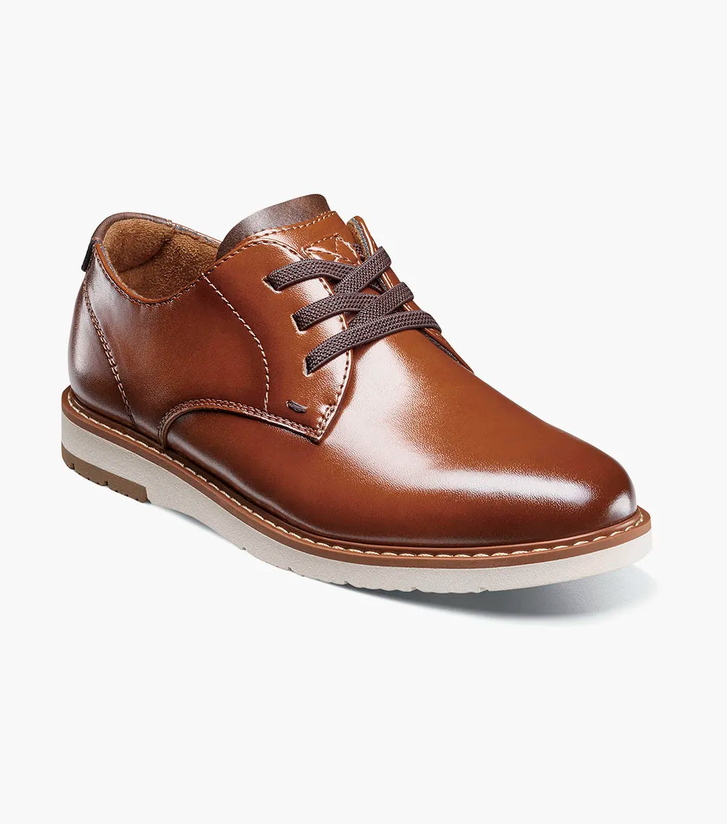 Vibe Jr. Boys Elastic Lace Plain Toe Oxford | Florsheim Kids