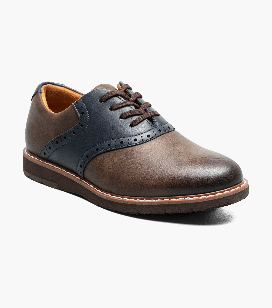 Vibe Jr. Boys Plain Toe Saddle Shoe | Florsheim Kids