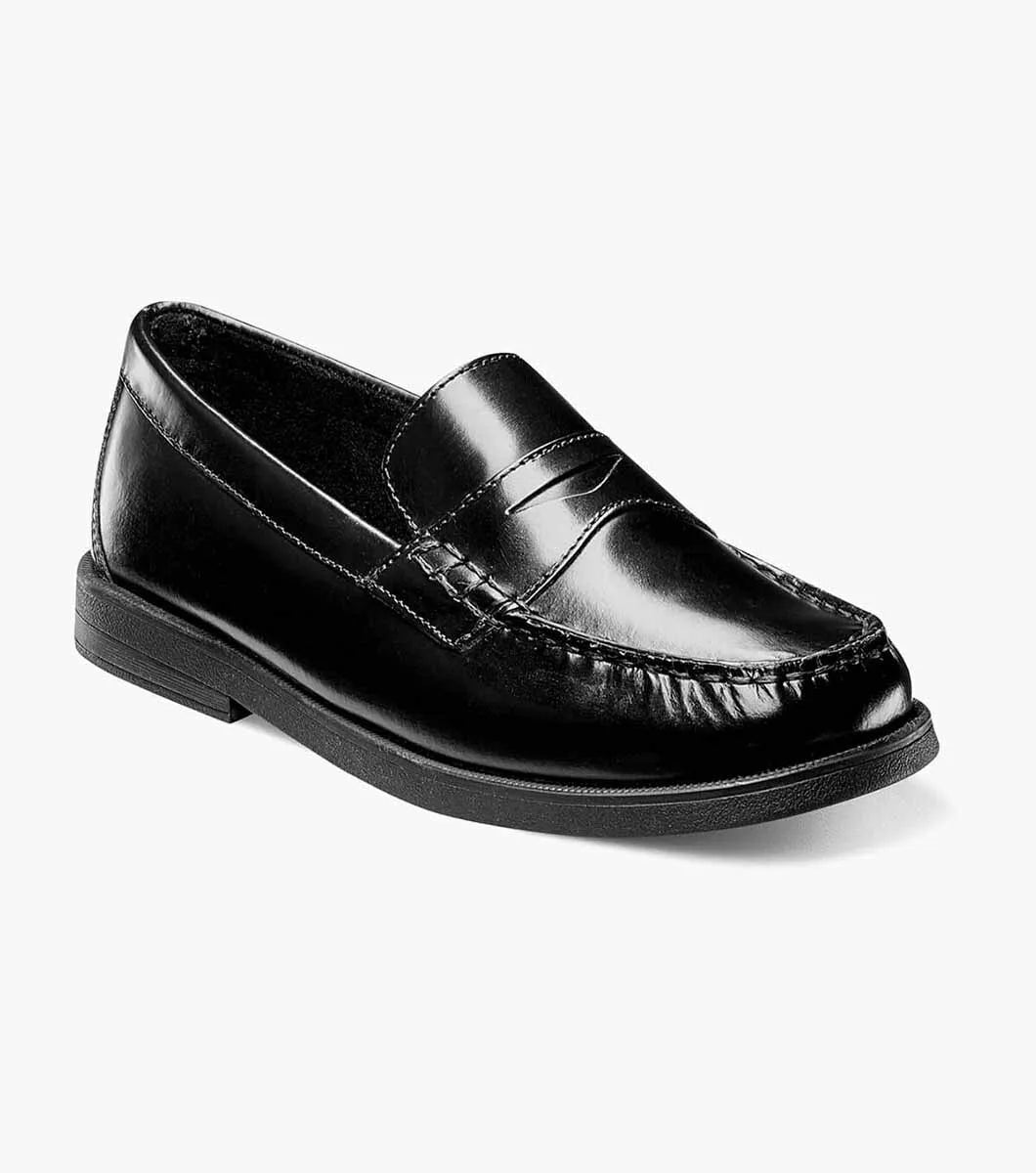 Croquet Jr. Boys Moc Toe Penny Loafer | Florsheim Kids