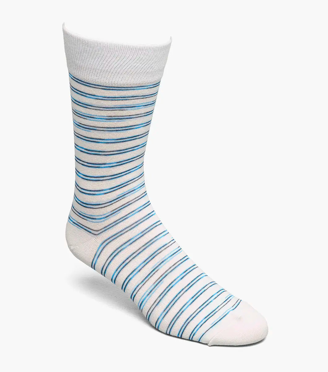 Heather Stripe Mens Crew Dress Socks | Florsheim Accessories