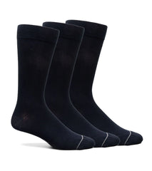 3-Pack Bamboo Solid Solid Men’s Crew Dress Socks | Florsheim Accessories